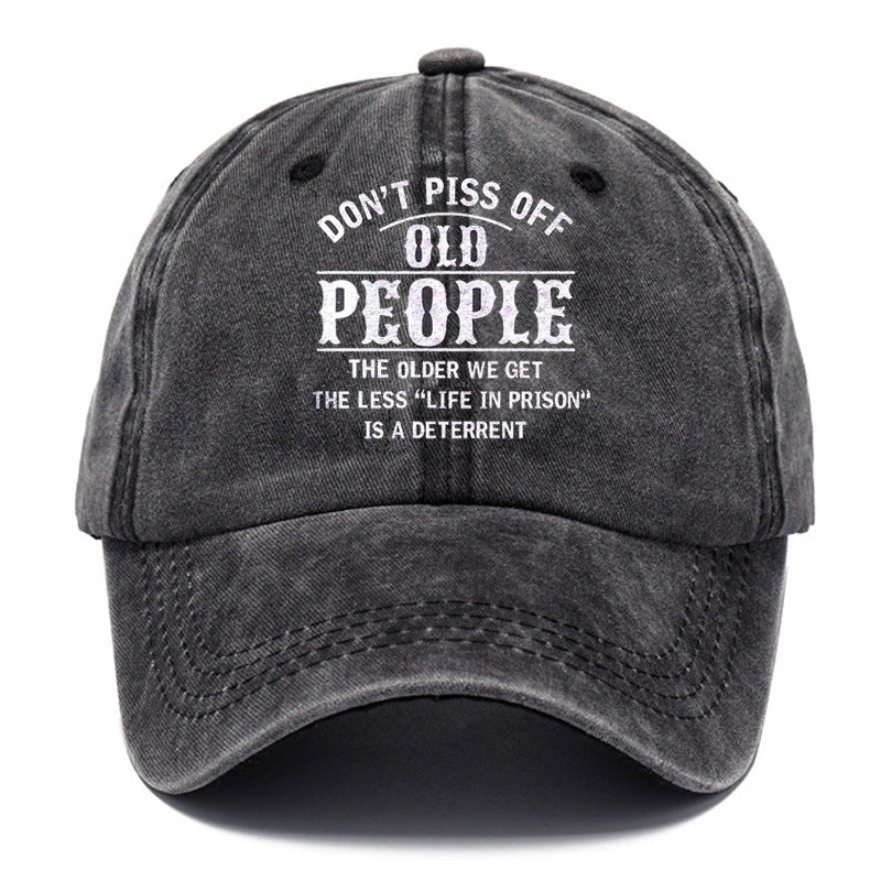 Wholesale Washed Cotton Printed Dad Hat Retro Baseball Cap